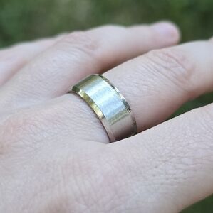 ⚒️ Stainless Steel Matte Wide Ring